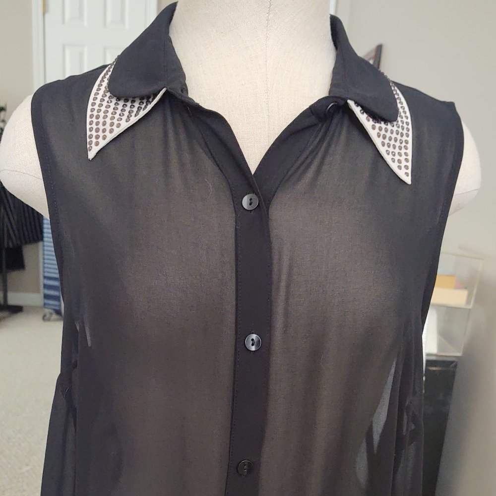 Sheer Black Blouse